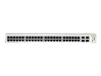 HPE Aruba Instant On 1930 48G Class4 PoE 4SFP/SFP+ 370W Switch - Switch - L2+ - Administrerad - 48 x 10/100/1000 (PoE) + 4 x 1 Gigabit / 10 Gigabit SFP+ - rackmonterbar - PoE (370 W) JL686A#ABB