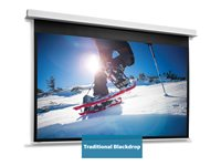 Da-Lite DescenderPro - Projektorduk - takmontering - motoriserad - 230 V - 175.98" (447 cm) - 16:9 - Matte White - RAL 9016 10146773