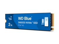 WD Blue SN5000 WDS200T4B0E-00CNZ0 - SSD - 2 TB - inbyggd - M.2 2280 - PCIe 4.0 x4 (NVMe) WDS200T4B0E-00CNZ0