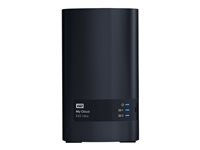 WD My Cloud EX2 Ultra WDBVBZ0000NCH - Personlig molnlagringsenhet - 2 fack - RAID 0, 1, JBOD - RAM 1 GB - Gigabit Ethernet - iSCSI support WDBVBZ0000NCH-EESN
