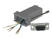 C2G Modular Adapter - Seriell adapter - RJ-12 (hona) till DB-9 (hane) - grå 81535