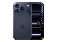 Apple iPhone 17 Pro - 5G smartphone - dual-SIM / Internminne 512 GB - OLED-skärm - 6.3" - 2622 x 1206 pixlar (120 Hz) - 3 st. bakre kameror 48 MP, 48 MP, 48 MP - front camera 18 megapixlar - deep blue MG8N4QN/A