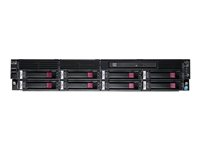 HPE LeftHand P4300 G2 SAS Storage System - Hårddiskarray - 2.4 TB - 8 fack ( SAS-2 ) - 8 x HDD 300 GB - DVD-ROM - iSCSI (1 GbE) (extern) - kan monteras i rack - 2U AX698B