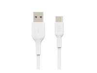 Belkin BoostCharge - USB-kabel - 24 pin USB-C (hane) till USB (hane) - 2 m - vit CAB001BT2MWH