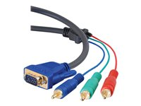 C2G Ultima HDTV Component Video Breakout Cable - Videokabel - komponentvideo - HD-15 (VGA) hane till RCA hane - 1 m - skärmad 80355