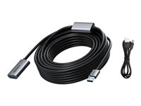 Vision - USB-förlängningskabel - USB typ A (hona) till USB typ A (hane) - USB 3.0 - 10 m - aktiv - svart TC 10MUSB3.0EXT+/BL