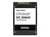 WD Ultrastar DC SN640 WUS4BB019D7P3E4 - SSD - krypterat - 1920 GB - inbyggd - 2.5" - U.2 PCIe 3.1 x4 (NVMe) - 256 bitars AES - Self-Encrypting Drive (SED), TCG Ruby Encryption 0TS1850