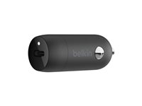 Belkin BoostCharge - Strömadapter för bil - 30 Watt - 3 A - Fast Charge, Strömmatning 3.1 (24 pin USB-C) - svart CCA004BTBK