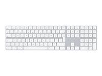 Apple Magic Keyboard with Numeric Keypad - Tangentbord - trådlös - Bluetooth - QWERTY - brittisk - silver MQ052B/A