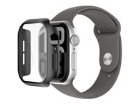 Belkin SCREENFORCE TemperedCurve - Stötsskydd för smartwatch - 2-i-1, 42mm - tempererat glas (9H) - svart OWA002HQBK