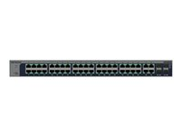 NETGEAR S3600 Series XS748TM - Switch - 2+/L3 Lite - smart - 44 x 10GBase-T + 4 x 10 Gb Ethernet SFP+ (upplänk) - skrivbordsmodell, rackmonterbar - för NETGEAR AGM731F, AXM764, AXM765; ProSafe AGM732F, AGM734, AXM761, AXM762 XS748TM-100EUS