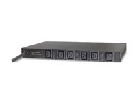 APC Basic Rack PDU - Kraftdistributionsenhet (kan monteras i rack) - AC 400 V - 22 kW - 3-fas - ingång: IEC 60309 - utgångskontakter: 6 (IEC 60320 C19) - 2.44 m sladd - svart - för P/N: SCL500RM1U, SCL500RMI1U, SMTL1000RM2UCNC, SMX2KR2UX145, SMX3KR2UNCX145, SMX750CUS AP7526