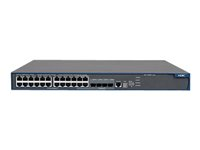 HPE 5500-24G-PoE EI Switch - Switch - L4 - Administrerad - 24 x 10/100/1000 + 4 x SFP - skrivbordsmodell - PoE - begagnat JD378AR