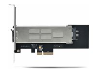 StarTech.com M.2 NVMe SSD to PCIe x4 Mobile Rack/Backplane with Removable Tray for PCI Express Expansion Slot, Tool-less Installation, PCIe 4.0/3.0 Hot-Swap Drive Bay, Key Lock - 2 Keys Included - Gränssnittsadapter - M.2 - M.2 NVMe Card / PCIe 4.0 (NVMe) - PCIe 4.0 x4 - svart, silver - för StarTech.com Expansion Slot Rear Exhaust Cooling Fan with LP4 Connector (FANCASE) M2-REMOVABLE-PCIE-N1