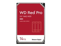 WD Red Pro WD141KFGX - Hårddisk - 14 TB - inbyggd - 3.5" - SATA 6Gb/s - 7200 rpm - buffert: 512 MB WD141KFGX