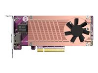 QNAP QM2-2P10G1TB - Kontrollerkort - M.2 - PCIe 3.0 x4 (NVMe) - låg profil - PCIe 3.0 x8 - för QNAP TDS-H2489, TNS-H1083X-E2234, H1083X-E2236-16, TS-473, H1677, H2477, TVS-672, h1288 QM2-2P10G1TB