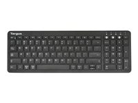 Targus - Tangentbord - antimikrobiell - trådlös - Bluetooth 5.1 - QWERTY - amerikansk - svart AKB863US