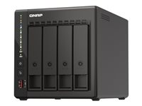 QNAP TS-453E - NAS-server - 4 fack - 16 TB - SATA 6Gb/s - HDD 4 TB x 4 - RAID 0, 1, 5, 6, 10, JBOD - RAM 8 GB - 2.5 Gigabit Ethernet - iSCSI support TS-453E-8G+4XST4000NE001