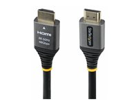 Startech - Ultra High Speed - HDMI-kabel - HDMI hane till HDMI hane - 30 cm - skärmad - svart & silver - 4K120Hz stöd, 8K60Hz stöd, passiv HDMM21V1F