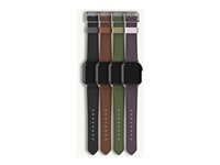 OtterBox Symmetry - Band för smart klocka - 45/44/42mm, kaktusläder - plum luxe - för Apple Watch Hermès Series 9, SE 3, Series 10, Series 11, Series 9, Ultra 2, Ultra 3 77-95603