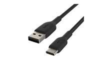 Belkin BoostCharge - USB-kabel - 24 pin USB-C (hane) till USB (hane) - 3 m - svart CAB002BT3MBK