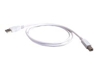 C2G - USB-kabel - USB (hane) till USB typ B (hane) - USB 2.0 - 2 m - vit 81561