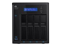 WD My Cloud EX4100 WDBWZE0400KBK - NAS-server - 4 fack - 40 TB - HDD 10 TB x 4 - RAID 0, 1, 5, 10, JBOD, 5 hot spare - RAM 2 GB - Gigabit Ethernet - iSCSI support WDBWZE0400KBK-EESN