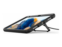 Compulocks Galaxy Tab A8 10.5" Secured Kickstand - Stötsskydd för surfplatta - fällbart ställ - gummi, metall - svart - för Samsung Galaxy Tab A8 105KS01KL