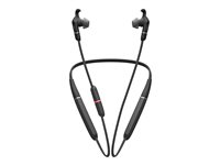 Jabra Evolve 65e UC - Hörlurar med mikrofon - inuti örat - montering bakom nacken - Bluetooth - trådlös - USB - ljudisolerande 6599-629-109