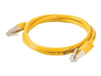 C2G Cat5e Booted Shielded (STP) Network Patch Cable - Patch-kabel - RJ-45 (hane) till RJ-45 (hane) - 10 m - STP - CAT 5e - formpressad - gul 83821