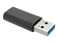 Tripp Lite USB-C to USB-A Adapter (F/M), USB 3.2 Gen 2 (10 Gbps) - USB-adapter - 24 pin USB-C (hona) till USB typ A (hane) - USB 3.2 Gen 2 / Thunderbolt 3 - 0.9 A - upp till 10 Gbps dataöverföringshastighet - svart U329-000-10G