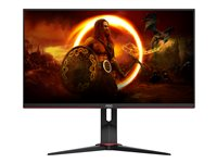 AOC Gaming U28G2XU2/BK - LED-skärm - spel - 28" - 3840 x 2160 4K @ 144 Hz - IPS - 370 cd/m² - 1000:1 - DisplayHDR 400 - 1 ms - 2xHDMI, 2xDisplayPort - högtalare - svart, röd U28G2XU2/BK