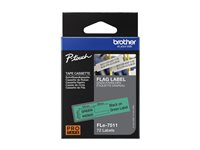 Brother - Polyester - svart på grön - 21 x 45 mm 72 etikett (er) (1 rulle/rullar x 72 matrisskurna etiketter - för P-Touch PT-D800W, PT-P900W, PT-P950NW FLE7511