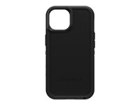 OtterBox Defender Series XT - Baksidesskydd för mobiltelefon - robust - med MagSafe - MagSafe-kompatibilitet - polykarbonat, syntetiskt gummi, 50 % återvunnen plast - svart - för Apple iPhone 14 77-89800