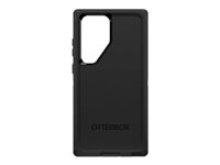 OtterBox Commuter Series - Baksidesskydd för mobiltelefon - antimikrobiell - polykarbonat, syntetiskt gummi - svart - för Samsung Galaxy S23 Ultra 77-91111