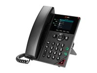 HP Poly VVX 250 - VoIP-telefon - 3-riktad samtalsförmåg - SRTP, SIP, SDP, RTP - 4 linjer - svart 89B62AA#AC3