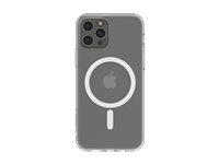 Belkin SheerForce Magnetic Anti-Microbial - Baksidesskydd för mobiltelefon - MagSafe-kompatibilitet - klar - tunn, lätt - för Apple iPhone 12, 12 Pro MSA002BTCL