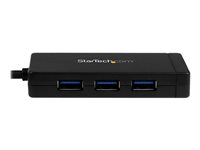 StarTech.com USB-C-hubb med 3 portar och Gigabit Ethernet - USB-C till 3x USB-A - USB 3.0 - strömadapter medföljer - Hubb - 3 x SuperSpeed USB 3.0 + 1 x 10/100/1000 - skrivbordsmodell HB30C3A1GE