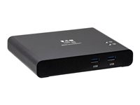 Eaton Tripp Lite series USB C KVM Dock 2-Port 4K HDMI USB-A Hub PD Charging USB 3.2 Gen 1 Black - Omkopplare för tangentbord/video/mus - 2 x KVM (USB-C) - 1 lokal användare - skrivbordsmodell - TAA-kompatibel B003-HC2-DOCK1
