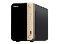 QNAP TS-264 - NAS-server - 2 fack - 16 TB - SATA 6Gb/s - HDD 8 TB x 2 - RAID 0, 1, JBOD - RAM 8 GB - 2.5 Gigabit Ethernet - iSCSI support TS-264-8G+2XHDWG480UZSVA