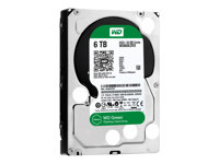 WD Green WD60EZRX - Hårddisk - 6 TB - inbyggd - 3.5" - SATA 6Gb/s - buffert: 64 MB WD60EZRX