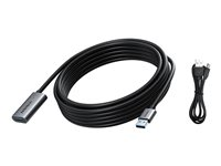 Vision - USB-förlängningskabel - USB typ A (hona) till USB typ A (hane) - USB 3.0 - 5 m - svart TC 5MUSB3.0EXT+/BL