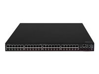 HPE FlexNetwork 5140 48G PoE+ 4SFP+ EI - Switch - L3 - smart - 48 x 10/100/1000 (PoE+) + 4 x 10 Gigabit Ethernet / 1 Gigabit Ethernet SFP+ - rackmonterbar - PoE+ (370 W) JL824A