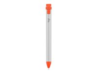 Logitech Crayon - Digital penna - trådlös - intensiv sorbet - för Apple 10.2-inch iPad; 10.5-inch iPad Air (3rd generation); 10.9-inch iPad Air (4th generation, 5th generation); 11-inch iPad Pro; 12.9-inch iPad Pro (3th generation, 4th generation, 5th generation); 9.7-inch iPad (6th generation); iPad mini (6th generation); iPad mini 5 (5th generation) 914-000046