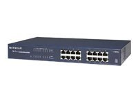 NETGEAR JGS516v2 - Switch - ohanterad - 16 x 10/100/1000 - skrivbordsmodell, rackmonterbar - AC 100/230 V JGS516-200EUS