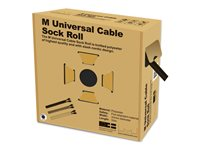 Multibrackets M Universal Cable Sock Roll 20 mm x 50 m - Kabelorganiserare - svart 7350022732452
