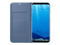 Samsung LED View Cover EF-NG955 - Vikbart fodral för mobiltelefon - blå - för Galaxy S8+ EF-NG955PLEGWW