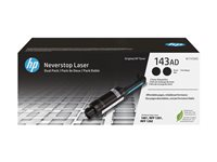 HP 143AD - 2-pack - svart - toner-refill - för Neverstop 1001, 1202; Neverstop Laser 1000, MFP 1200, MFP 1201, MFP 1202 W1143AD