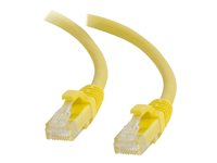 C2G Cat5e Booted Unshielded (UTP) Network Patch Cable - Patch-kabel - RJ-45 (hane) till RJ-45 (hane) - 1 m - UTP - CAT 5e - formpressad, hakfri, tvinnad - gul 83241