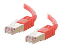 C2G Cat5e Booted Shielded (STP) Network Patch Cable - Patch-kabel - RJ-45 (hane) till RJ-45 (hane) - 2 m - STP - CAT 5e - formpressad - röd 83791